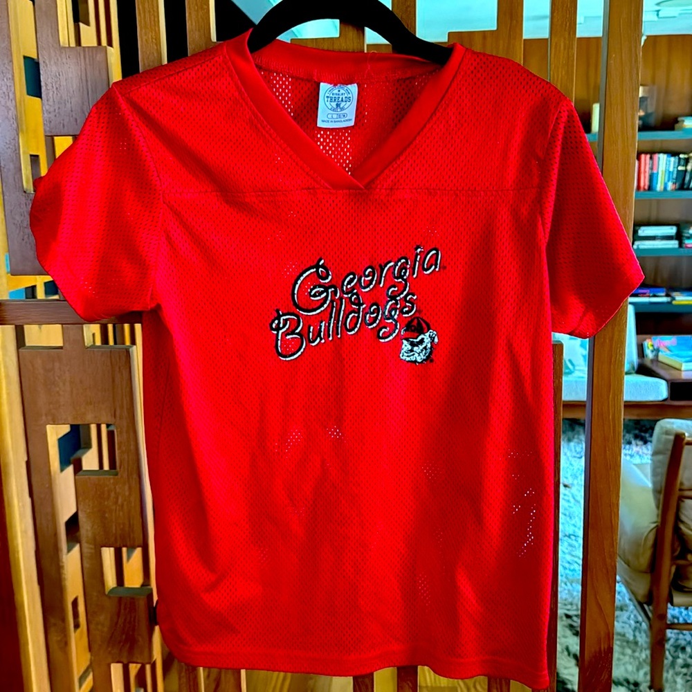 Youth mesh GA Bulldogs short sleeve tee